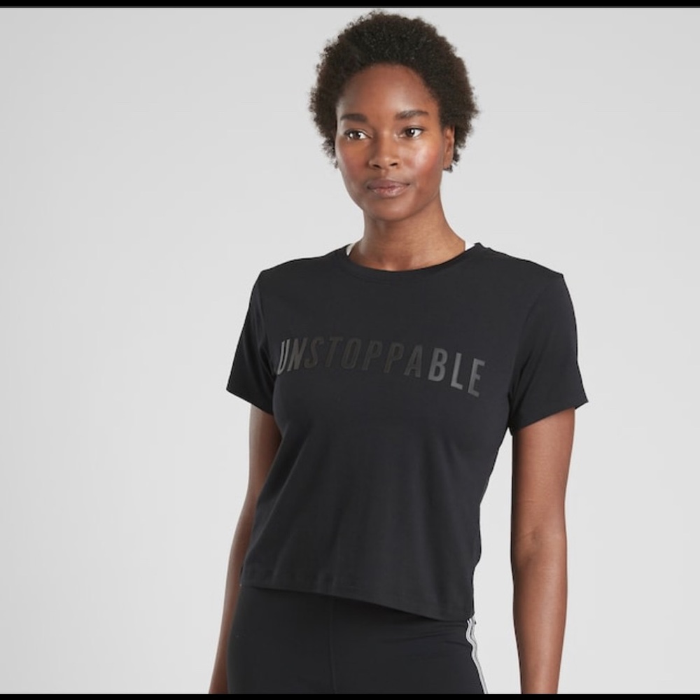 Athleta Black Short Sleeve Tee